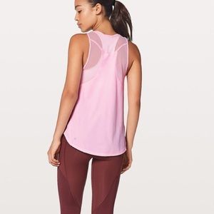 Pink lululemon sculpt tank
